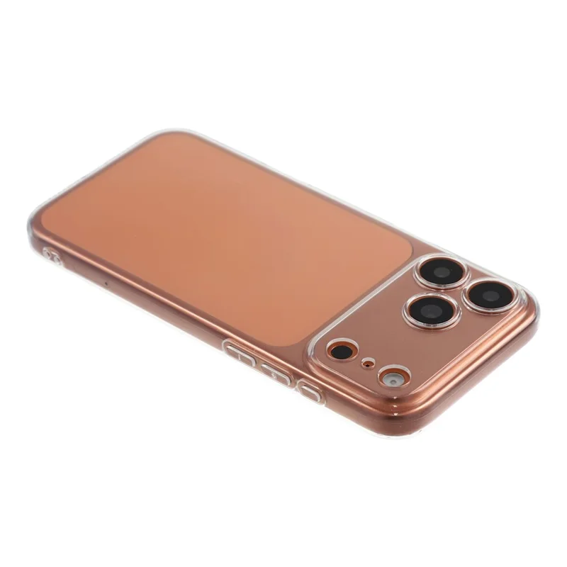 For iPhone 18 Pro Max / 17 Pro Max Case Soft TPU Phone Cover with 2Pcs High Aluminium-silicon Glass Screen Protector - Transparent