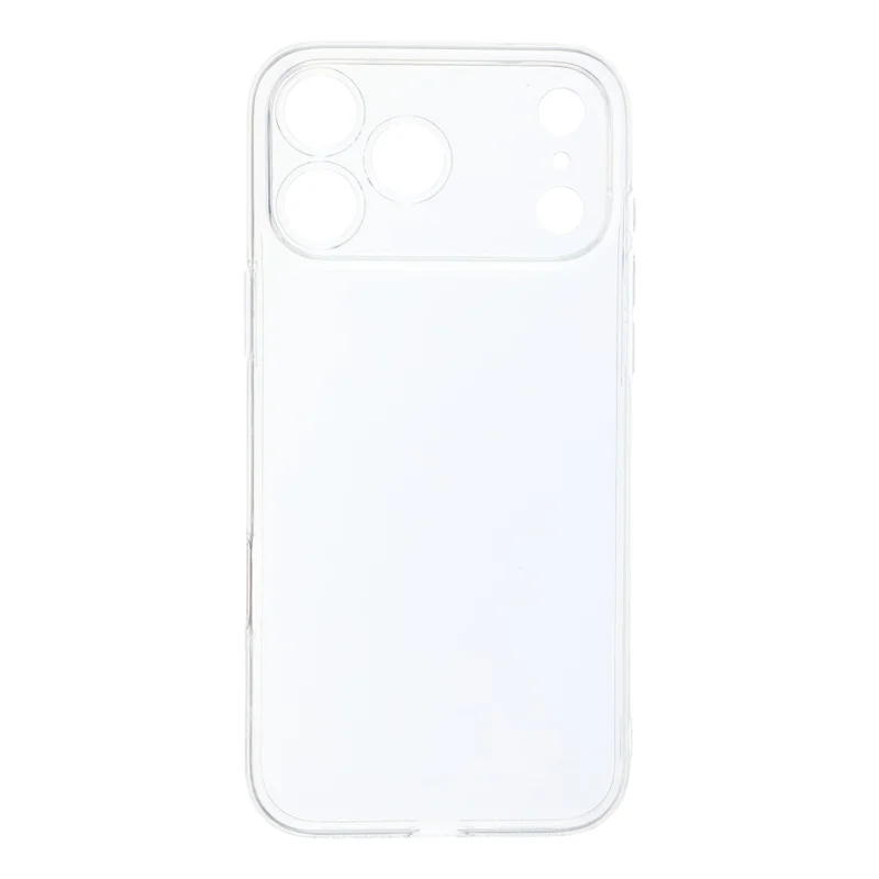 For iPhone 18 Pro Max / 17 Pro Max Case Soft TPU Phone Cover with 2Pcs High Aluminium-silicon Glass Screen Protector - Transparent