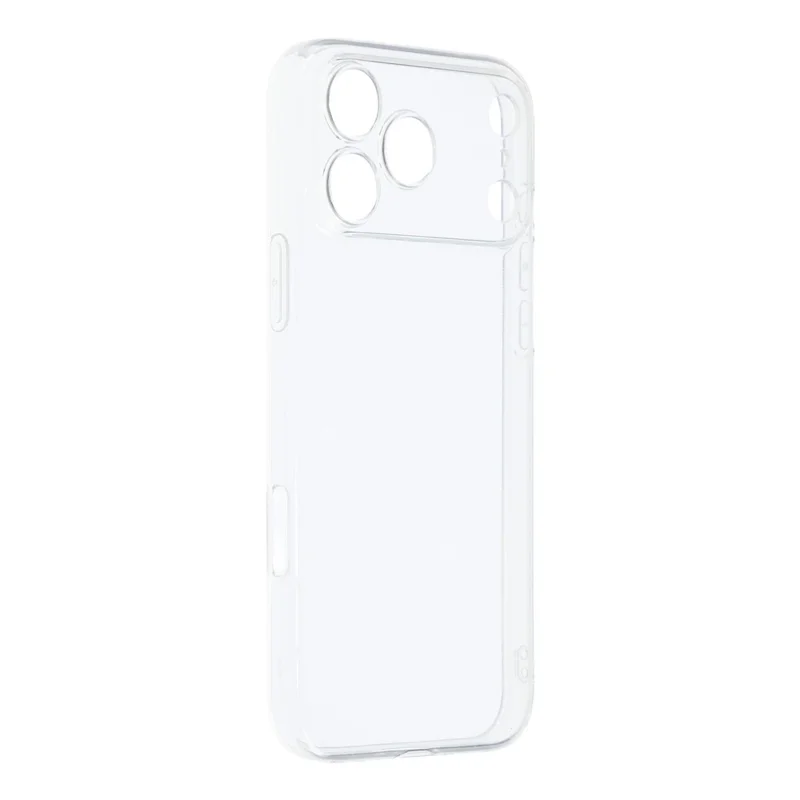 For iPhone 18 Pro Max / 17 Pro Max Case Soft TPU Phone Cover with 2Pcs High Aluminium-silicon Glass Screen Protector - Transparent
