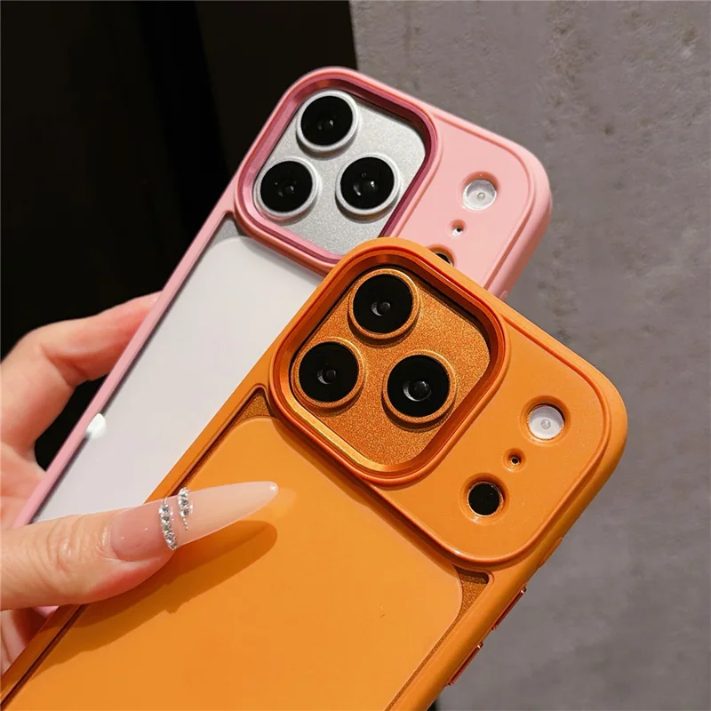 For iPhone 18 Pro / 17 Pro Case Anti-Drop TPU + PC Clear Phone Back Cover - Burgundy Red