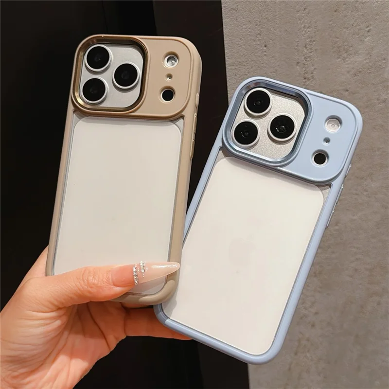 For iPhone 18 Pro / 17 Pro Case Anti-Drop TPU + PC Clear Phone Back Cover - Burgundy Red