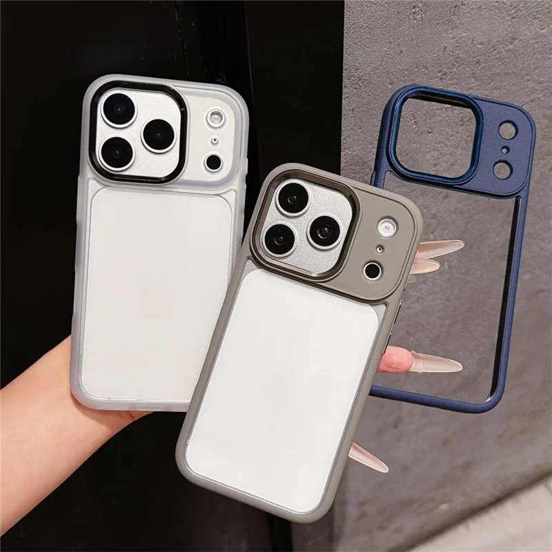 For iPhone 18 Pro / 17 Pro Case Anti-Drop TPU + PC Clear Phone Back Cover - Burgundy Red