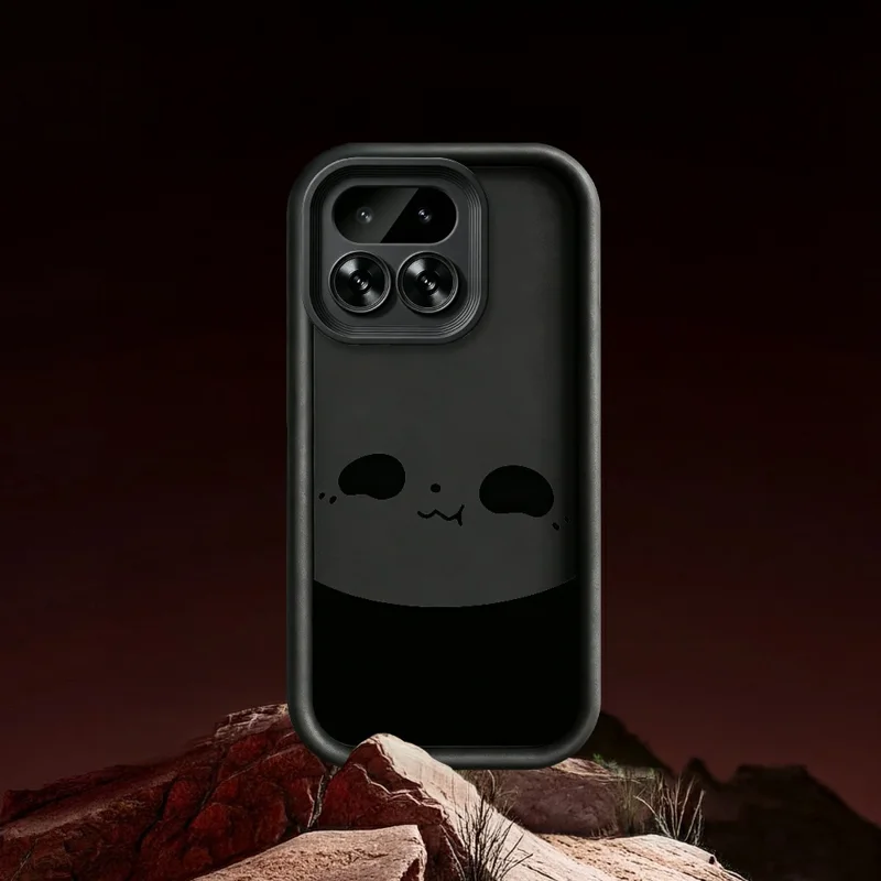 غطاء لهاتف Realme 16 Pro 5G بتصميم نمط الباندا وسطح مطاطي من مادة TPU مقاوم للانزلاق - أبيض