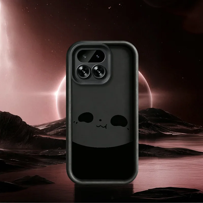غطاء لهاتف Realme 16 Pro 5G بتصميم نمط الباندا وسطح مطاطي من مادة TPU مقاوم للانزلاق - أبيض