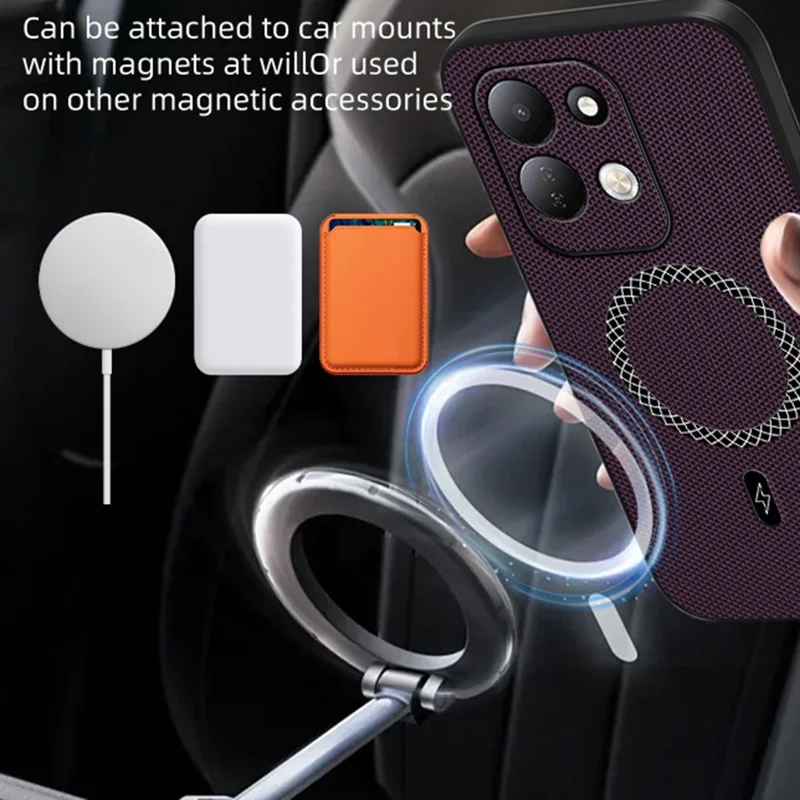 Xiaomi Redmi 17 4G / 5G-hoes met driehoekstextuur, PU-leer, stootvrij, ultradunne hoes - Bruin