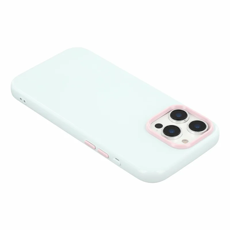 For iPhone 16 Pro Max Case Shockproof TPU Phone Cover with Detachable Camera Frame - Blue