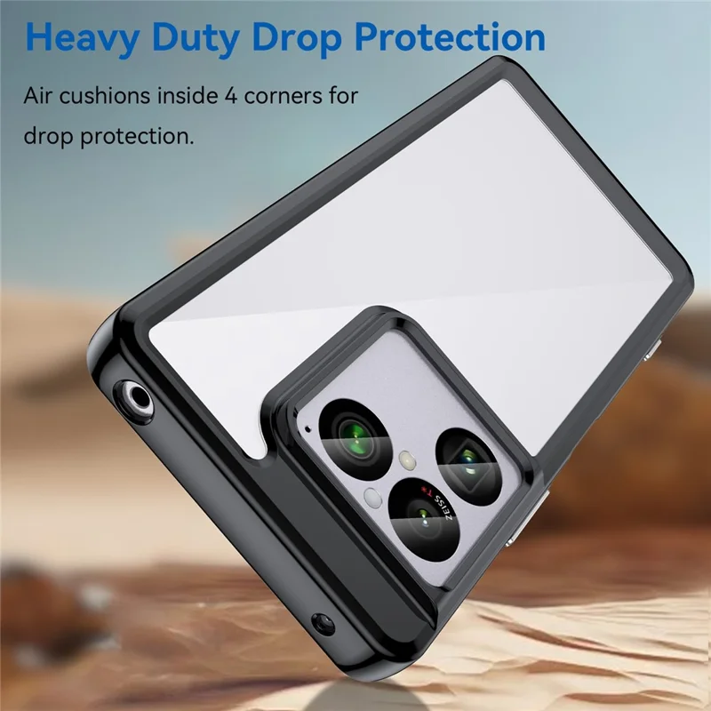 For Sony Xperia 1 VIII Case TPU + Acrylic Protective Clear Phone Cover - Black