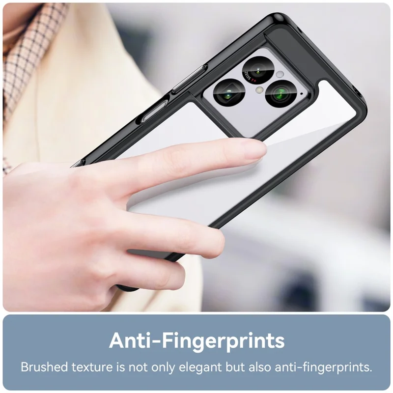 For Sony Xperia 1 VIII Case TPU + Acrylic Protective Clear Phone Cover - Black