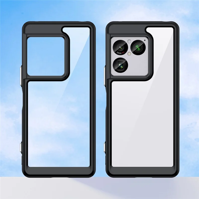 For Sony Xperia 1 VIII Case TPU + Acrylic Protective Clear Phone Cover - Black