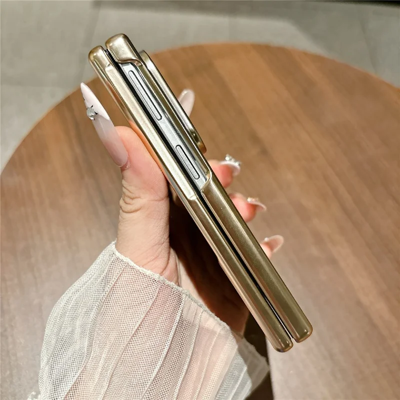 For Samsung Galaxy Z Fold8 Case Mechanical Legend Electroplating PC Phone Cover with Screen Film - Silver