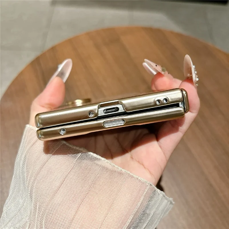 For Samsung Galaxy Z Fold8 Case Mechanical Legend Electroplating PC Phone Cover with Screen Film - Silver