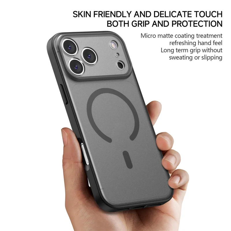 IPAKY For iPhone 18 Pro Max  /  17 Pro Max Magnetic Case Matte Semi Transparent PC + TPU  Shockproof Phone Cover - Green