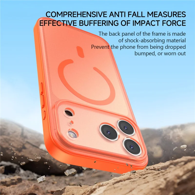 IPAKY For iPhone 18 Pro Max  /  17 Pro Max Magnetic Case Matte Semi Transparent PC + TPU  Shockproof Phone Cover - Green