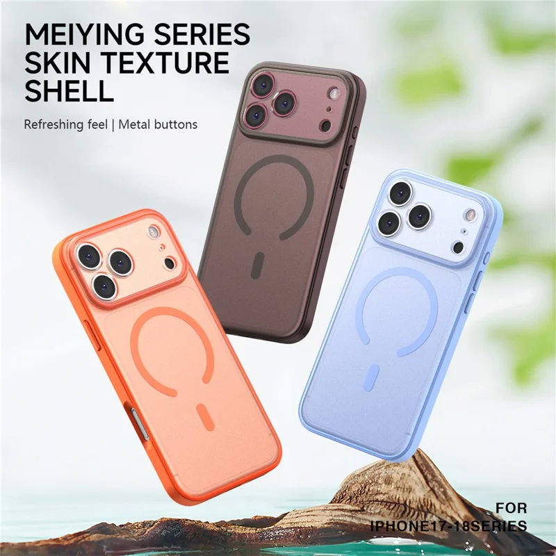 IPAKY For iPhone 18 Pro Max  /  17 Pro Max Magnetic Case Matte Semi Transparent PC + TPU  Shockproof Phone Cover - Green