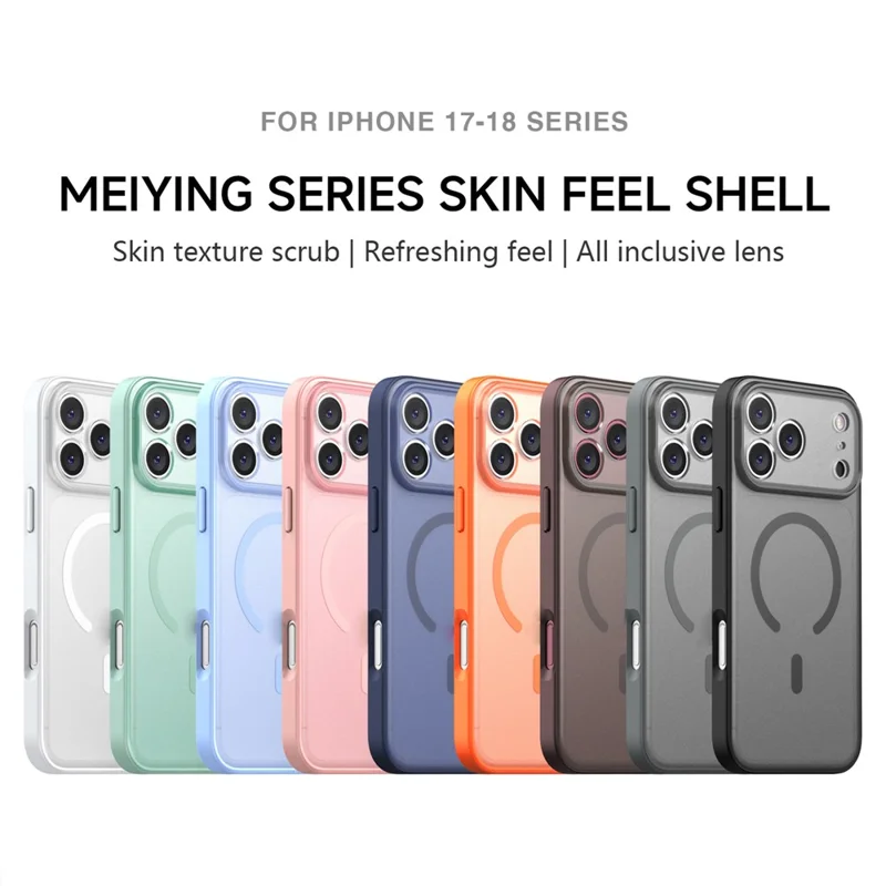 IPAKY For iPhone 18 Pro Max  /  17 Pro Max Magnetic Case Matte Semi Transparent PC + TPU  Shockproof Phone Cover - Green