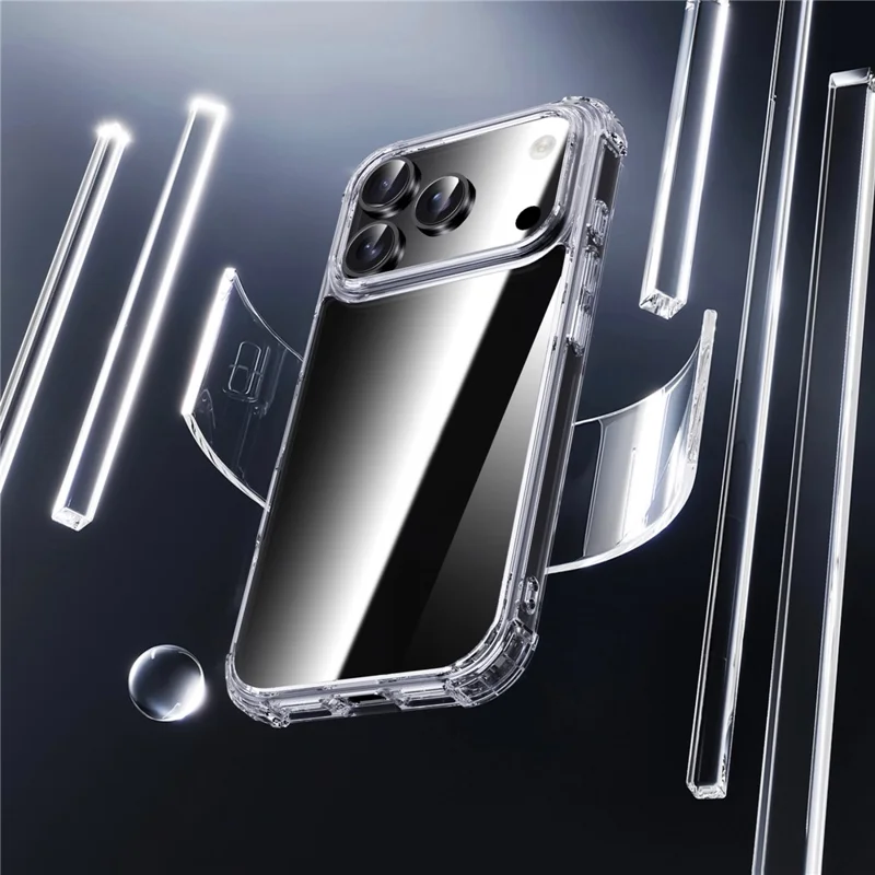 IPAKY til iPhone 18 Pro / 17 Pro Case Fire Hjørne Stødfast Klart Telefon Bagdæksel - Transparent