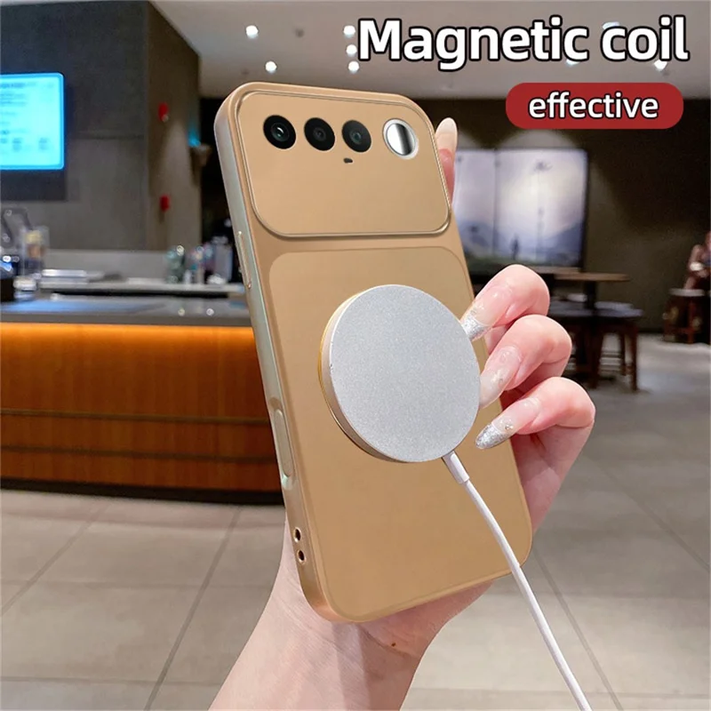 Etui magnetyczne z pierścieniem i wzorem CD do Realme 16 5G, pokrowiec tylny z malowanego TPU z metalicznym wykończeniem - różowy