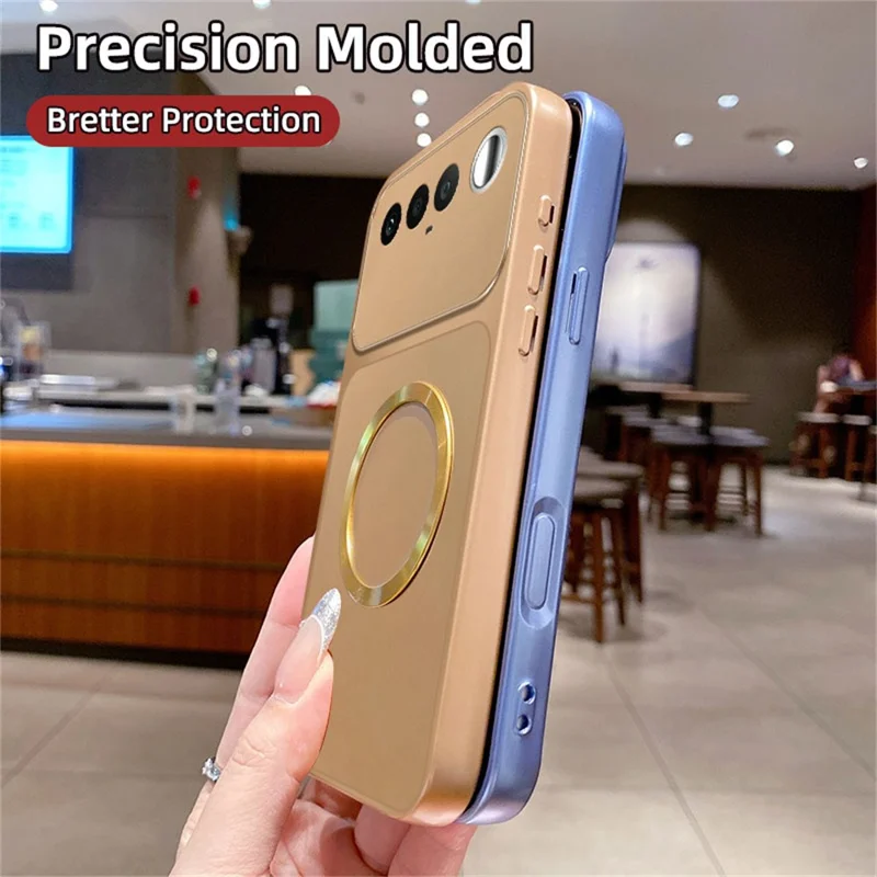 Etui magnetyczne z pierścieniem i wzorem CD do Realme 16 5G, pokrowiec tylny z malowanego TPU z metalicznym wykończeniem - różowy