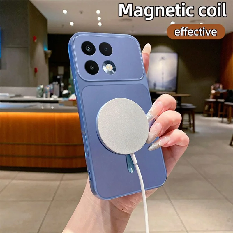 For Realme 16T 5G Magnetic Case C-Shaped CD Pattern Ring with Tail Metallic Painted TPU Phone Back Cover - Pink