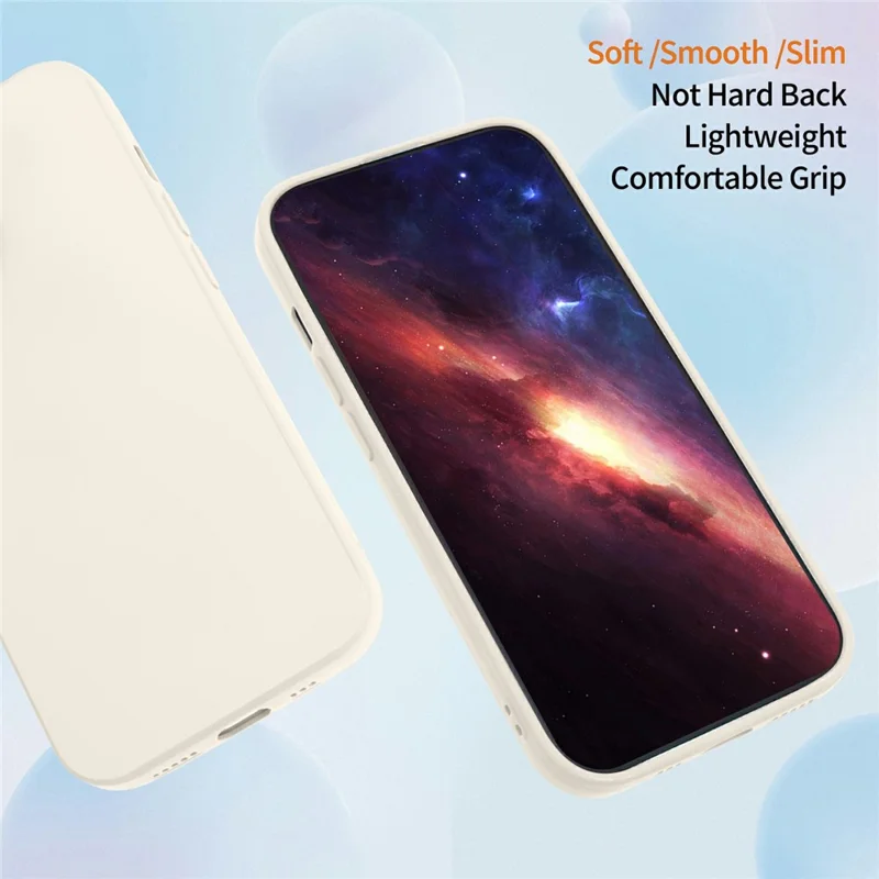 Coque pour Xiaomi Redmi 17 4G / 5G, découpes précises pour appareil photo, housse de protection souple en TPU antichoc - Blanc