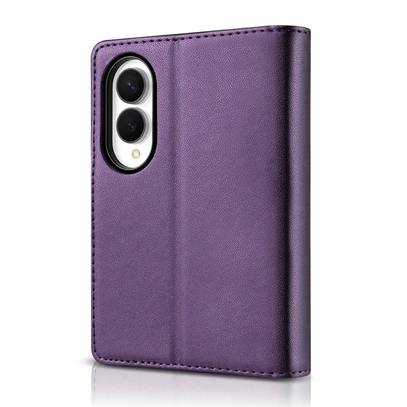 N.BEKUS For Samsung Galaxy Z Fold8 Stand Case RFID Blocking PU Leather Wallet Phone Cover - Purple