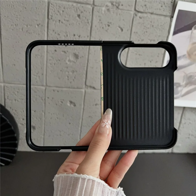 For iPhone Duo Magnetic Case Carbon Fiber Texture PU Leather + PC Folding Phone Cover - Baby Blue