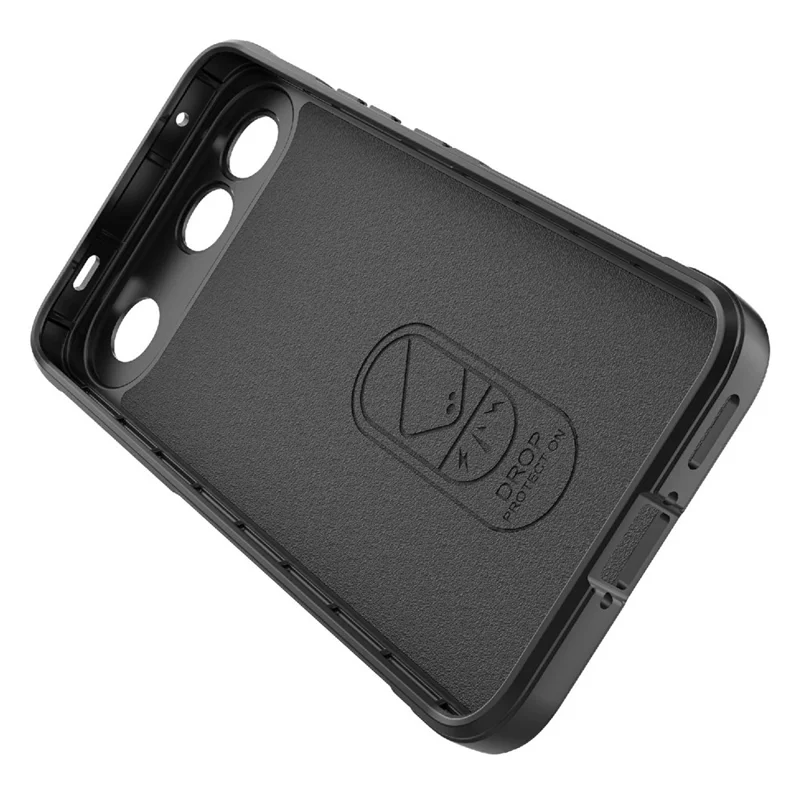 For vivo S2 5G Phone Case Anti-Drop Soft TPU Rugged Back Cover - Black
