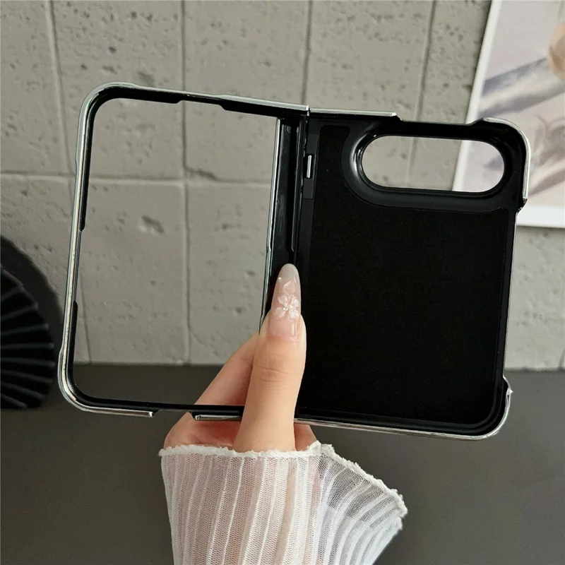 Voor iPhone Fold Magnetische Hoesje Litchi Structuur PU Leer + PC Gegalvaniseerde Stootvrije Telefoonhoes - Roze