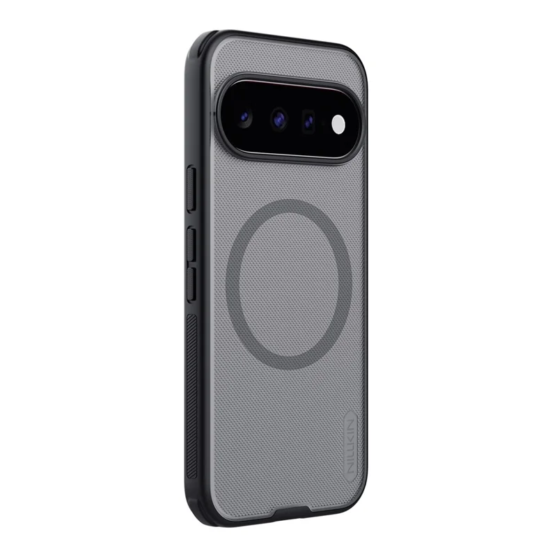 NILLKIN Super Frosted Shield Pro For Google Pixel 11 Magnetic Case PC + TPU Phone Cover - Transparent Black