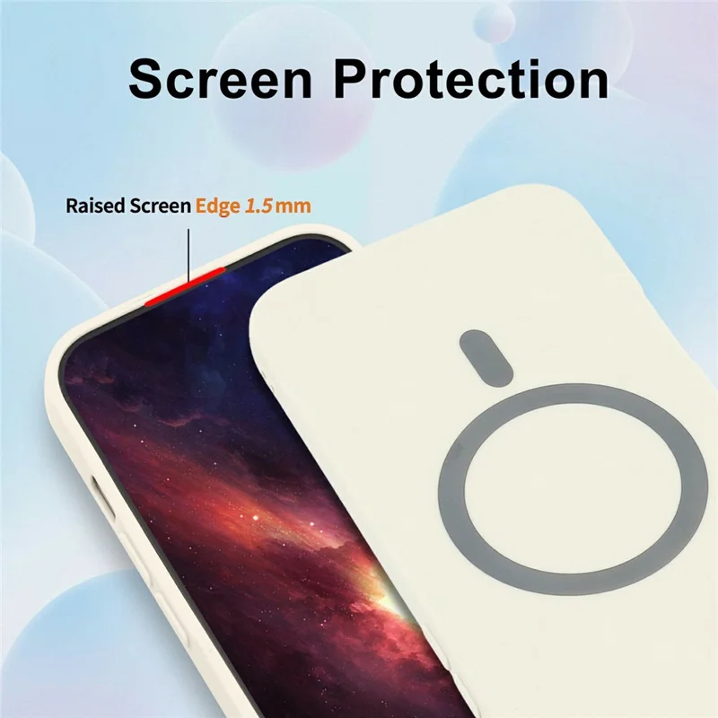 Zakup hurtowy obudowy magnetycznej Honor 600 Smart 5G / X7e Plus 5G, miękka osłona z TPU – biały