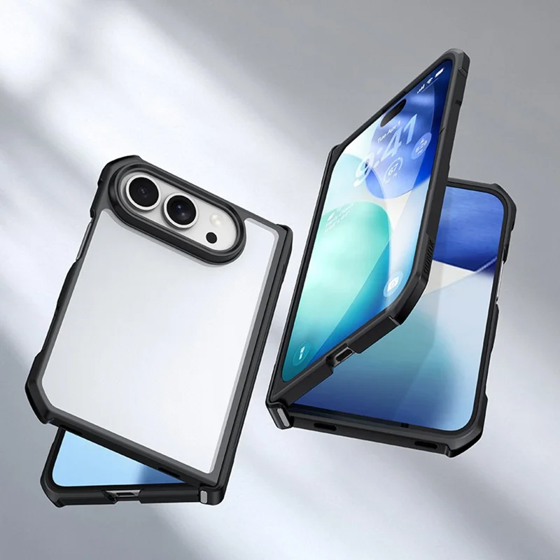 XUNDD for iPhone Duo Case Dropproof TPU + Acrylic Clear Back Phone Cover - Black