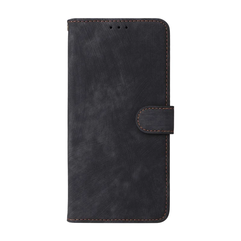 Voor Honor X6e 4G portemonnee-hoesje RFID-blocking PU-leer telefoonhoesje met standaard en riem - Zwart