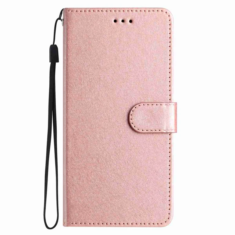 For Samsung Galaxy S27 Wallet Case Leather Folio Phone Cover Magnetic Clasp - Rose Gold - 3