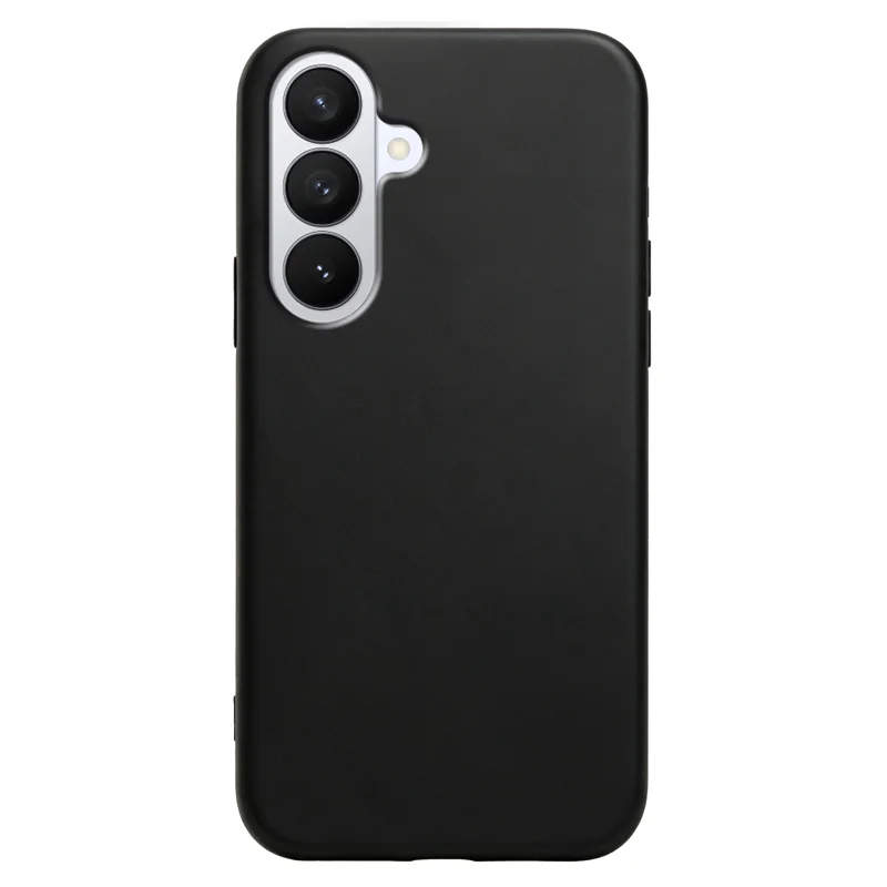 For Samsung Galaxy S27 / Galaxy S26 Case Soft TPU Anti-Drop Non-Slip Texture Phone Cover - Black - 6