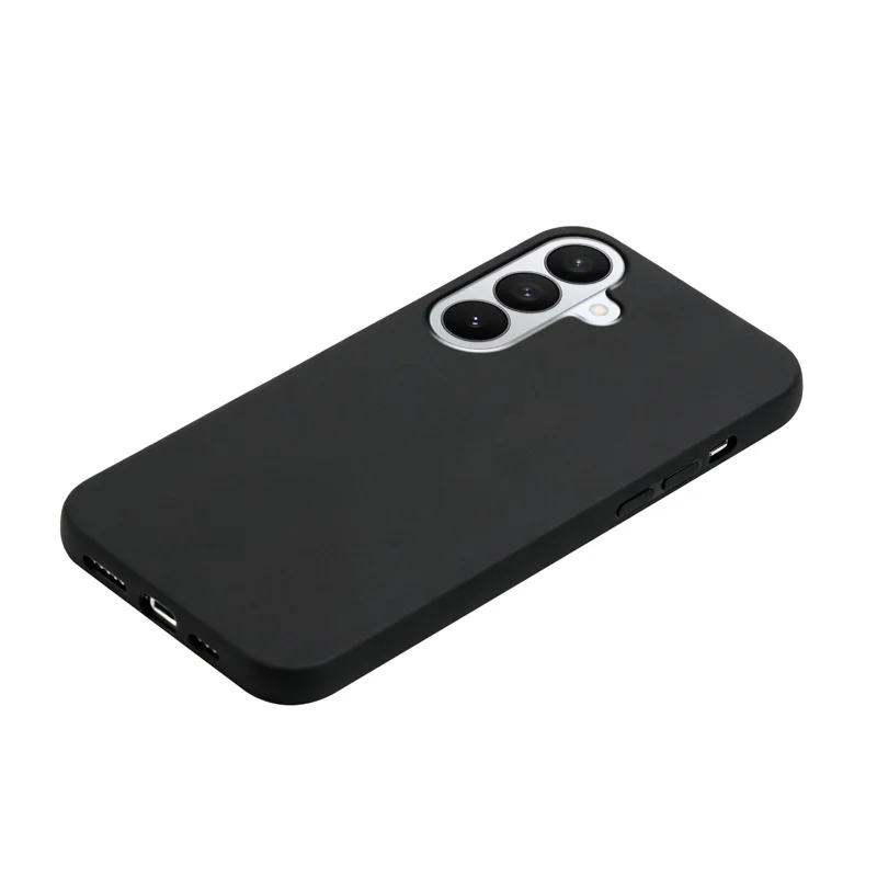 For Samsung Galaxy S27 / Galaxy S26 Case Soft TPU Anti-Drop Non-Slip Texture Phone Cover - Black - 8