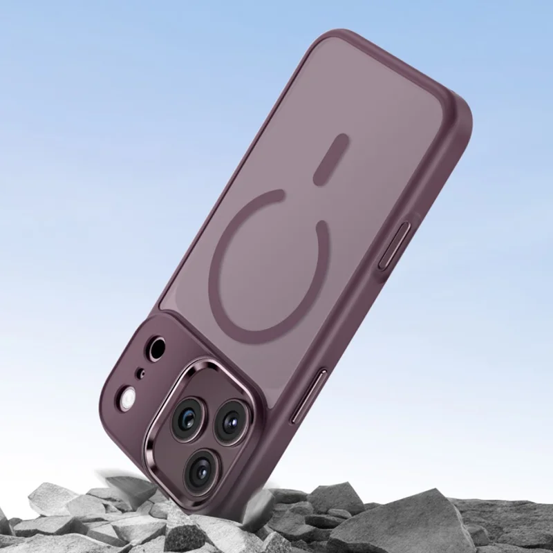 KEEPHONE MAGO PRO Series for iPhone 18 Pro Max Magnetic Phone Case TPU + PC Shockproof Protective Cover - Burgundy