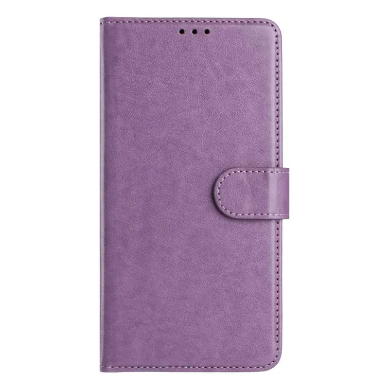 For Samsung Galaxy S27 Wallet Phone Case Stand PU Leather Folio Flip Cover with 8 Card Slot - Purple - 5