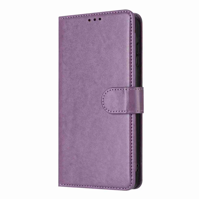 For Samsung Galaxy S27+ Wallet Phone Case Stand PU Leather Folio Flip Cover with 8 Card Slot - Purple - 6