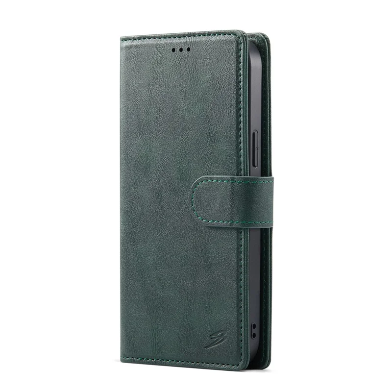 FIERRE SHANN FS032 For iPhone 14 Pro Max Case Magnetic Detachable PU Leather RFID Blocking Wallet Phone Cover - Green