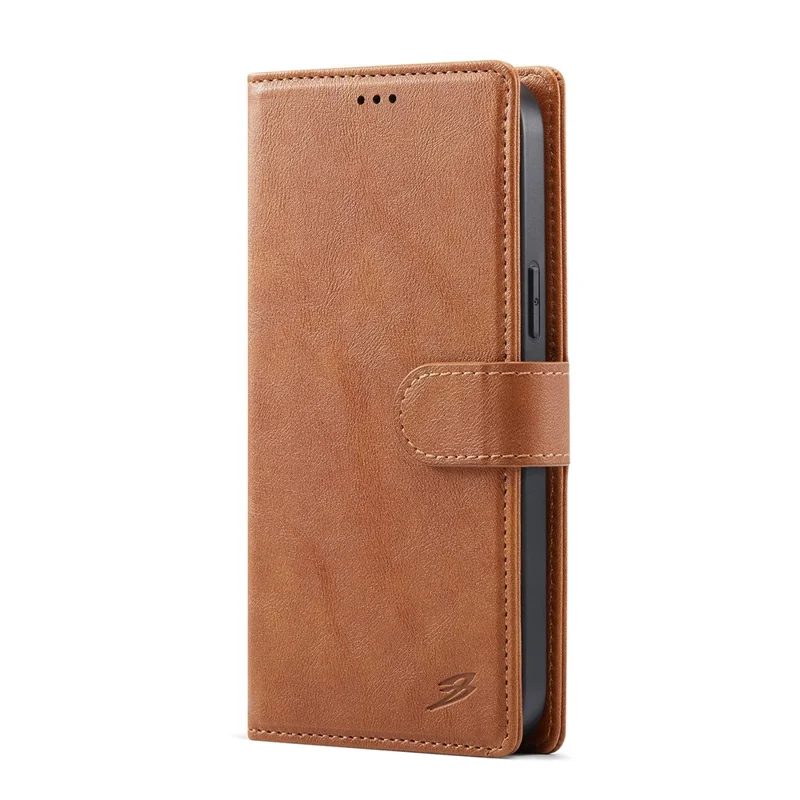 FIERRE SHANN FS032 For iPhone 13 Pro Max Case Magnetic Detachable PU Leather RFID Blocking Wallet Phone Cover - Brown