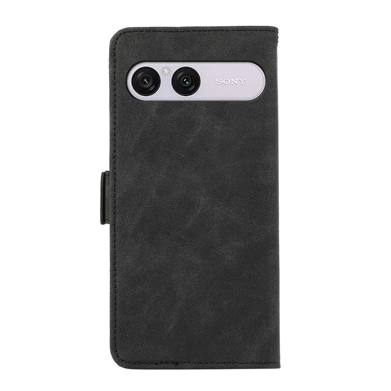 ABEEL For Sony Xperia 10 VIII  /  10 VII Case PU Leather Folio Stand View RFID Blocking Phone Cover - Black