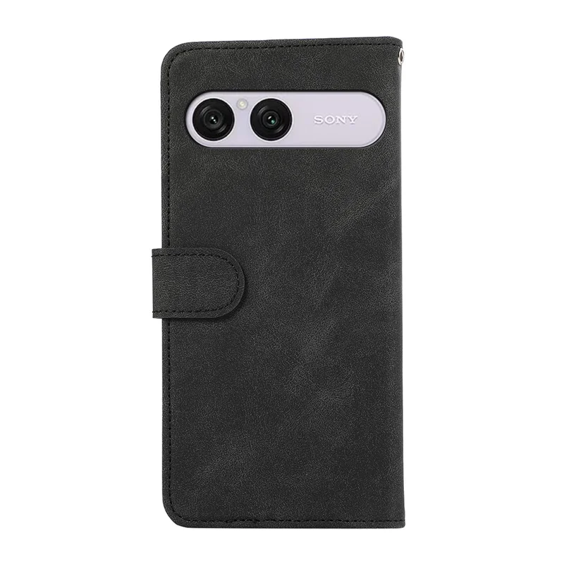 ABEEL For Sony Xperia 10 VIII  /  10 VII Case Color Splicing Leather Flip Phone Cover RFID Blocking - Black