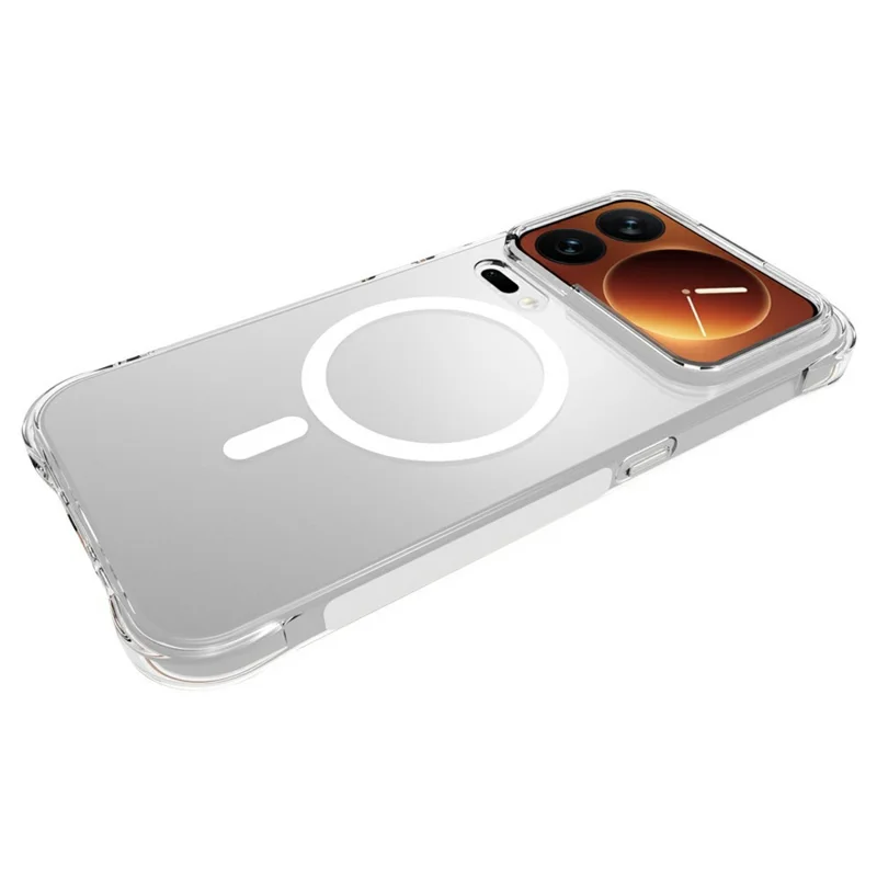 For Xiaomi 18 Pro Max Magnetic Case TPU Anti-drop Phone Back Cover - Transparent