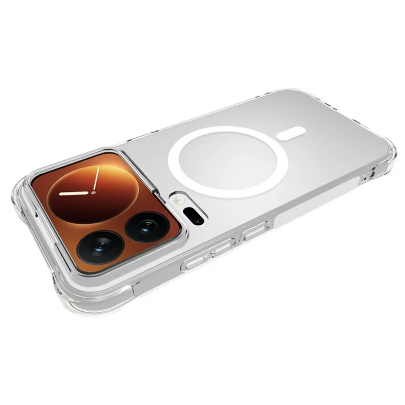 Bulk Purchasing For Xiaomi 18 Pro Max Magnetic Case TPU Anti-drop Phone Back Cover - Transparent