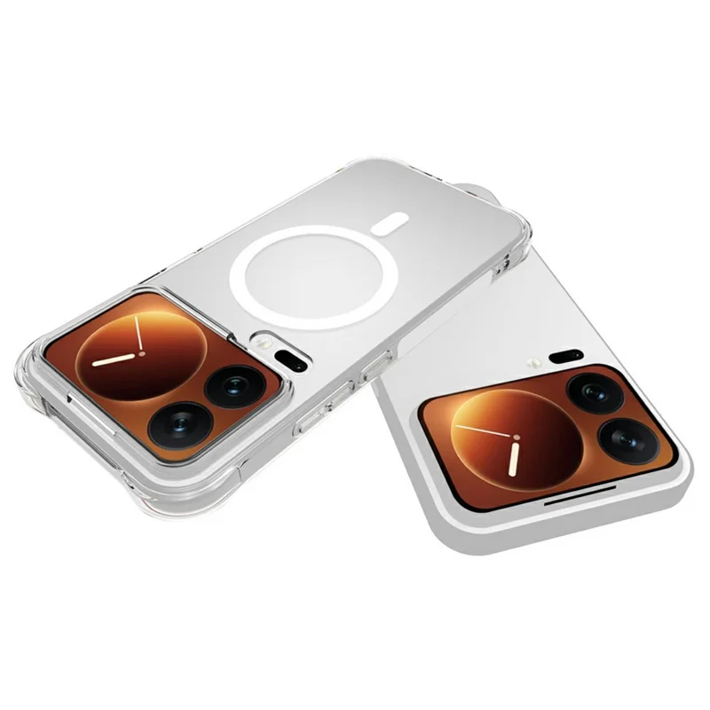 Bulk Purchasing For Xiaomi 18 Pro Max Magnetic Case TPU Anti-drop Phone Back Cover - Transparent