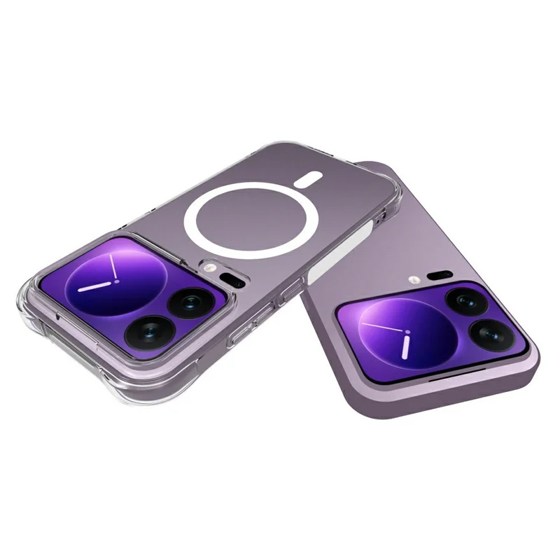 For Xiaomi 18 Pro Magnetic Case TPU Anti-drop Phone Back Cover - Transparent