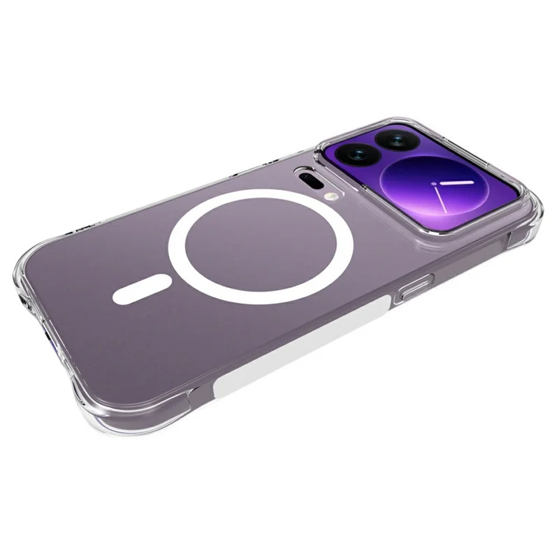 Bulk Purchasing For Xiaomi 18 Pro Magnetic Case TPU Anti-drop Phone Back Cover - Transparent
