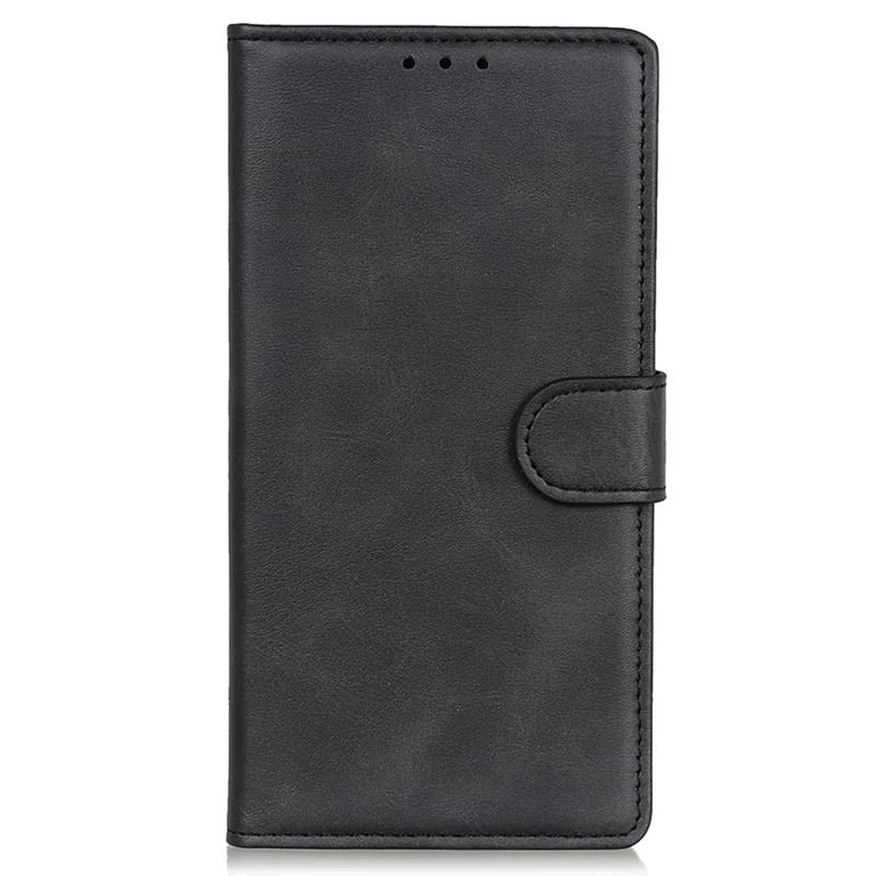 Til Google Pixel 11a Etui i kustrukturolie med læder, tegnebog og standfunktion - Sort