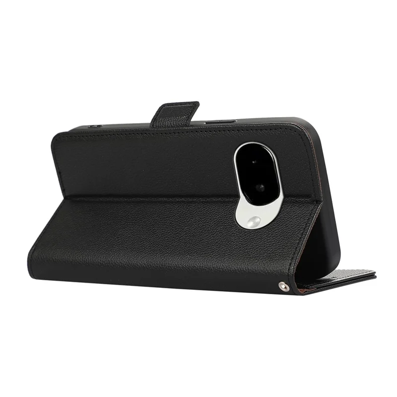 ABEEL For Google Pixel 11a Case Litchi Texture Leather RFID Blocking Phone Cover - Black