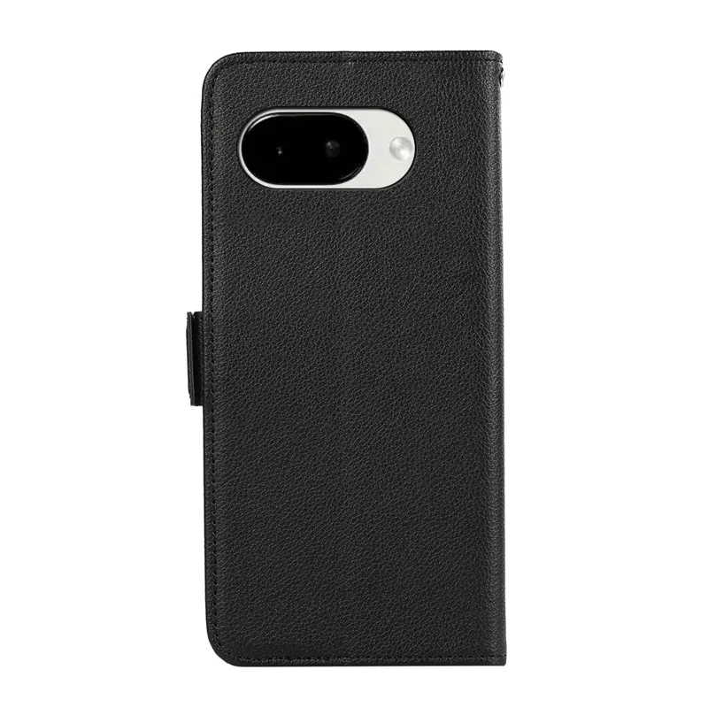 ABEEL For Google Pixel 11a Case Litchi Texture Leather RFID Blocking Phone Cover - Black